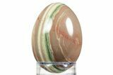 Colorful Polished Rojo Verde Marble Egg - Arizona #308855-1